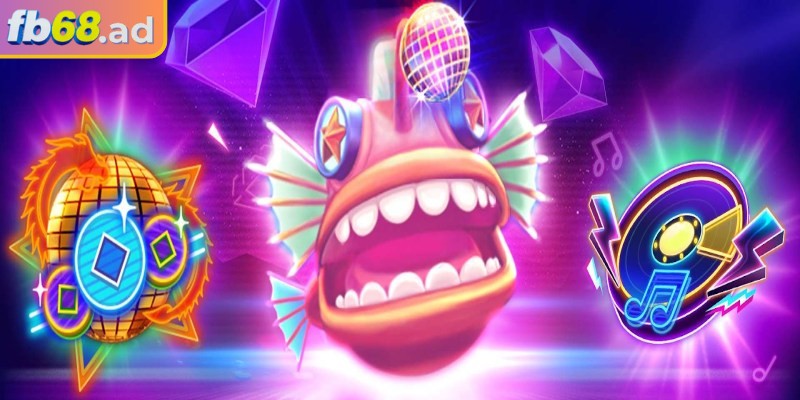 Fishing Disco FB68 kết hợp giữa chủ đề đại dương sống động và âm nhạc disco