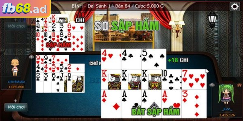 Tứ quý là 4 lá có giá trị giống nhau